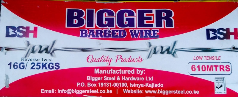 Bigger Steel and Hardware ltd barbed wire